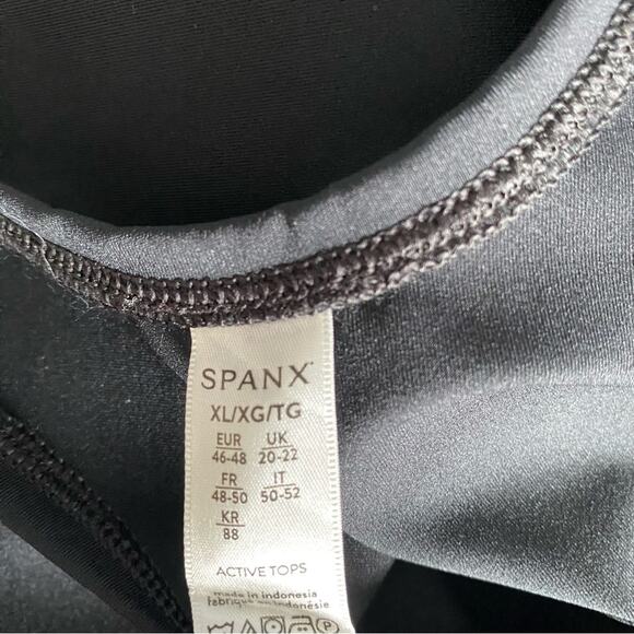 Spanx Get Moving Fitted Black Tank Top NWTs Size XL - Picture 7 of 8